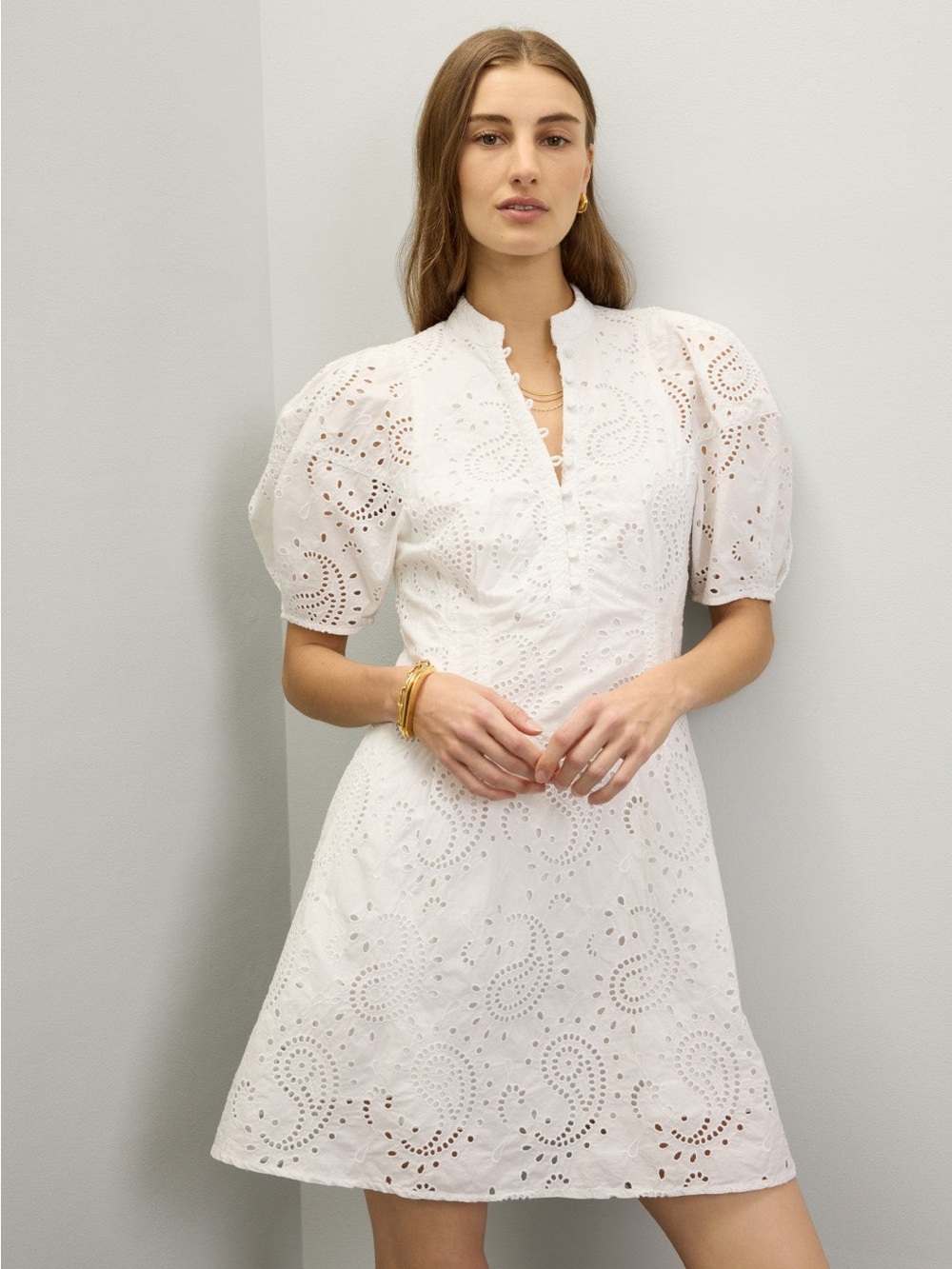 Club Monaco Eyelet Dress